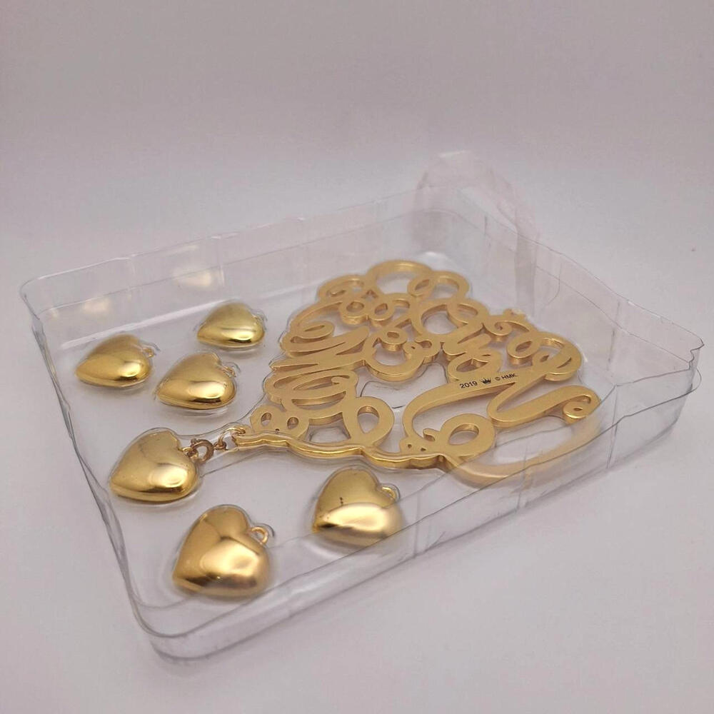 Hallmark Keepsake Our Anniversary You & Me Ornament 2019 Metal 7pc Charms Xmas - Picture 4 of 9